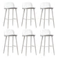 Scandinavian Footrest Home Stool Matte Finish Plastic Bar Stool White 6 Piece Set Clearhalo 'Bar Furniture' 'Bar Stools' 'bar_stools' 'furn' 'furn_bar_stools' 'Furniture' 'furniture_bar_stools' 'Kitchen & Dining Furniture' 4984360