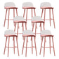Scandinavian Footrest Home Stool Matte Finish Plastic Bar Stool Red Clear 8 Piece Set Clearhalo 'Bar Furniture' 'Bar Stools' 'bar_stools' 'furn' 'furn_bar_stools' 'Furniture' 'furniture_bar_stools' 'Kitchen & Dining Furniture' 4984369
