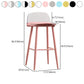 Scandinavian Footrest Home Stool Matte Finish Plastic Bar Stool Clearhalo 'Bar Furniture' 'Bar Stools' 'bar_stools' 'furn' 'furn_bar_stools' 'Furniture' 'furniture_bar_stools' 'Kitchen & Dining Furniture' 4984371