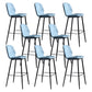 Scandinavian Matte Finish Leather Barstool Footrest Living Room Stool Blue 8 Piece Set Clearhalo 'Bar Furniture' 'Bar Stools' 'bar_stools' 'furn' 'furn_bar_stools' 'Furniture' 'furniture_bar_stools' 'Kitchen & Dining Furniture' 4984419