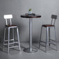 Industrial Coffee Shop Footrest Stools Silver Iron Bar Stool Clearhalo 'Bar Furniture' 'Bar Stools' 'bar_stools' 'furn' 'furn_bar_stools' 'Furniture' 'furniture_bar_stools' 'Kitchen & Dining Furniture' 4984430