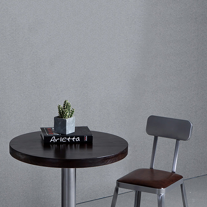 Industrial Coffee Shop Footrest Stools Silver Iron Bar Stool Clearhalo 'Bar Furniture' 'Bar Stools' 'bar_stools' 'furn' 'furn_bar_stools' 'Furniture' 'furniture_bar_stools' 'Kitchen & Dining Furniture' 4984440