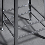Industrial Coffee Shop Footrest Stools Silver Iron Bar Stool Clearhalo 'Bar Furniture' 'Bar Stools' 'bar_stools' 'furn' 'furn_bar_stools' 'Furniture' 'furniture_bar_stools' 'Kitchen & Dining Furniture' 4984442
