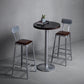 Industrial Coffee Shop Footrest Stools Silver Iron Bar Stool Clearhalo 'Bar Furniture' 'Bar Stools' 'bar_stools' 'furn' 'furn_bar_stools' 'Furniture' 'furniture_bar_stools' 'Kitchen & Dining Furniture' 4984444