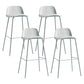 Scandinavian Living Room Low Back Stool Matte Finish Plastic Barstool Light Blue 4 Piece Set Clearhalo 'Bar Furniture' 'Bar Stools' 'bar_stools' 'furn' 'furn_bar_stools' 'Furniture' 'furniture_bar_stools' 'Kitchen & Dining Furniture' 4984465