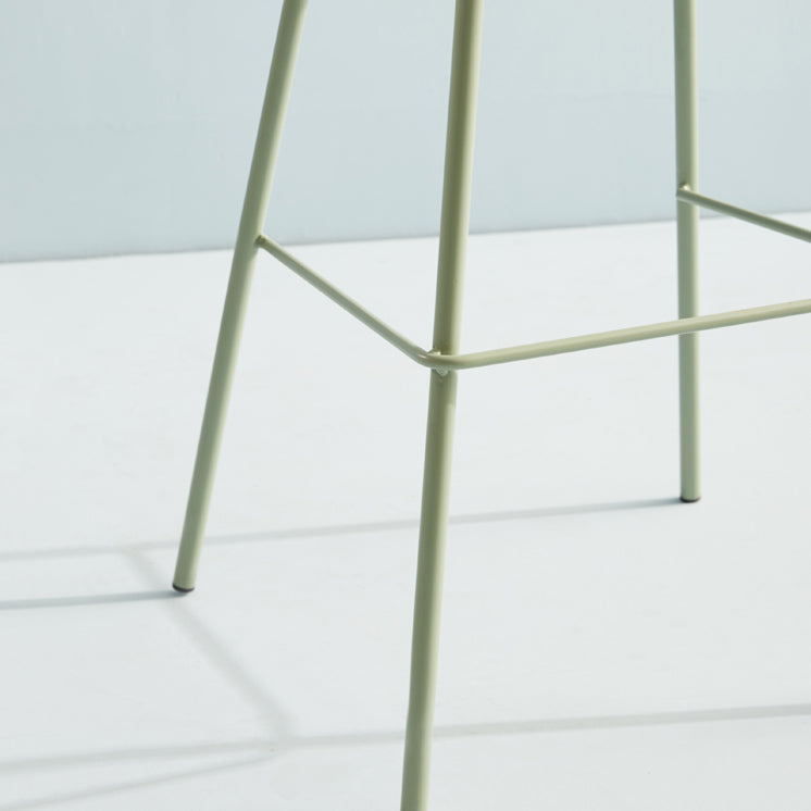 Scandinavian Living Room Low Back Stool Matte Finish Plastic Barstool Clearhalo 'Bar Furniture' 'Bar Stools' 'bar_stools' 'furn' 'furn_bar_stools' 'Furniture' 'furniture_bar_stools' 'Kitchen & Dining Furniture' 4984474