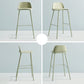 Scandinavian Living Room Low Back Stool Matte Finish Plastic Barstool Clearhalo 'Bar Furniture' 'Bar Stools' 'bar_stools' 'furn' 'furn_bar_stools' 'Furniture' 'furniture_bar_stools' 'Kitchen & Dining Furniture' 4984476