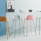 Scandinavian Living Room Low Back Stool Matte Finish Plastic Barstool Clearhalo 'Bar Furniture' 'Bar Stools' 'bar_stools' 'furn' 'furn_bar_stools' 'Furniture' 'furniture_bar_stools' 'Kitchen & Dining Furniture' 4984479