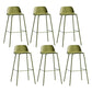 Scandinavian Living Room Low Back Stool Matte Finish Plastic Barstool Green 6 Piece Set Clearhalo 'Bar Furniture' 'Bar Stools' 'bar_stools' 'furn' 'furn_bar_stools' 'Furniture' 'furniture_bar_stools' 'Kitchen & Dining Furniture' 4984482