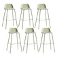 Scandinavian Living Room Low Back Stool Matte Finish Plastic Barstool Light Green 6 Piece Set Clearhalo 'Bar Furniture' 'Bar Stools' 'bar_stools' 'furn' 'furn_bar_stools' 'Furniture' 'furniture_bar_stools' 'Kitchen & Dining Furniture' 4984494