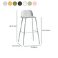 Scandinavian Living Room Low Back Stool Matte Finish Plastic Barstool Clearhalo 'Bar Furniture' 'Bar Stools' 'bar_stools' 'furn' 'furn_bar_stools' 'Furniture' 'furniture_bar_stools' 'Kitchen & Dining Furniture' 4984501