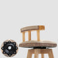 Modern Rubberwood Restaurant Stool Matte Finish Upholstered Bar Stools Clearhalo 'Bar Furniture' 'Bar Stools' 'bar_stools' 'Furniture' 'furniture_bar_stools' 'Kitchen & Dining Furniture' 4984513