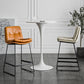 Scandinavian Low Back Home Stool Matte Finish Upholstered Bar Stools Clearhalo 'Bar Furniture' 'Bar Stools' 'bar_stools' 'furn' 'furn_bar_stools' 'Furniture' 'furniture_bar_stools' 'Kitchen & Dining Furniture' 4984555