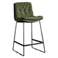 Scandinavian Low Back Home Stool Matte Finish Upholstered Bar Stools Clearhalo 'Bar Furniture' 'Bar Stools' 'bar_stools' 'furn' 'furn_bar_stools' 'Furniture' 'furniture_bar_stools' 'Kitchen & Dining Furniture' 4984561