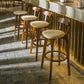 Contemporary Low Back Rubberwood Stool Matte Finish Upholstered Bar Stools Clearhalo 'Bar Furniture' 'Bar Stools' 'bar_stools' 'furn' 'furn_bar_stools' 'Furniture' 'furniture_bar_stools' 'Kitchen & Dining Furniture' 4984665