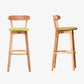 Contemporary Beech Low Back Home Stool Matte Finish Upholstered Bar Stools Clearhalo 'Bar Furniture' 'Bar Stools' 'bar_stools' 'furn' 'furn_bar_stools' 'Furniture' 'furniture_bar_stools' 'Kitchen & Dining Furniture' 4984769