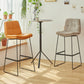 Coffee Shop Low Back Scandinavian Stool Matte Finish Upholstered Bar Stools Clearhalo 'Bar Furniture' 'Bar Stools' 'bar_stools' 'furn' 'furn_bar_stools' 'Furniture' 'furniture_bar_stools' 'Kitchen & Dining Furniture' 4984815