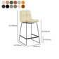 Coffee Shop Low Back Scandinavian Stool Matte Finish Upholstered Bar Stools Clearhalo 'Bar Furniture' 'Bar Stools' 'bar_stools' 'furn' 'furn_bar_stools' 'Furniture' 'furniture_bar_stools' 'Kitchen & Dining Furniture' 4984919
