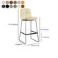 Coffee Shop Low Back Scandinavian Stool Matte Finish Upholstered Bar Stools Clearhalo 'Bar Furniture' 'Bar Stools' 'bar_stools' 'furn' 'furn_bar_stools' 'Furniture' 'furniture_bar_stools' 'Kitchen & Dining Furniture' 4984920