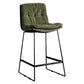 Scandinavian Low Back Coffee Shop Matte Finish Upholstered Bar Stools Clearhalo 'Bar Furniture' 'Bar Stools' 'bar_stools' 'furn' 'furn_bar_stools' 'Furniture' 'furniture_bar_stools' 'Kitchen & Dining Furniture' 4984972