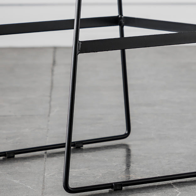 Scandinavian Low Back Coffee Shop Matte Finish Upholstered Bar Stools Clearhalo 'Bar Furniture' 'Bar Stools' 'bar_stools' 'furn' 'furn_bar_stools' 'Furniture' 'furniture_bar_stools' 'Kitchen & Dining Furniture' 4984976