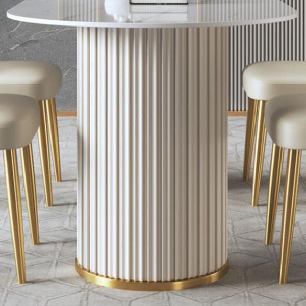 Glam 1/2/5/6/7/8 Pieces Dining Set Sintered Stone Dining Table Set Clearhalo 'Dining Room Sets' 'Dining Tables & Seating' 'dining_room_set' 'furn' 'furn_dining_room_set' 'Furniture' 'furniture_dining_room_set' 'Kitchen & Dining Furniture' 4985094