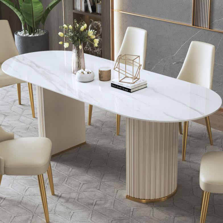Glam 1/2/5/6/7/8 Pieces Dining Set Sintered Stone Dining Table Set Clearhalo 'Dining Room Sets' 'Dining Tables & Seating' 'dining_room_set' 'furn' 'furn_dining_room_set' 'Furniture' 'furniture_dining_room_set' 'Kitchen & Dining Furniture' 4985098