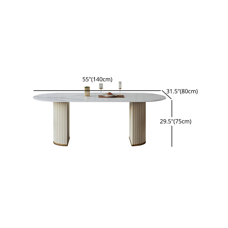 Glam 1/2/5/6/7/8 Pieces Dining Set Sintered Stone Dining Table Set Clearhalo 'Dining Room Sets' 'Dining Tables & Seating' 'dining_room_set' 'furn' 'furn_dining_room_set' 'Furniture' 'furniture_dining_room_set' 'Kitchen & Dining Furniture' 4985100