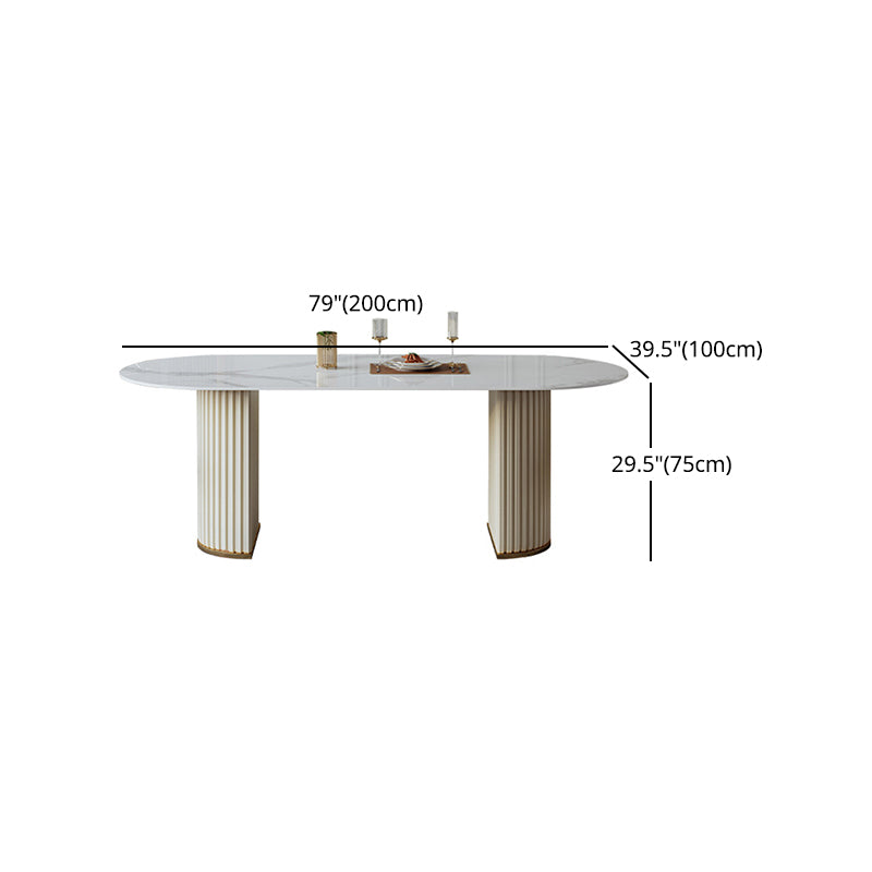 Glam 1/2/5/6/7/8 Pieces Dining Set Sintered Stone Dining Table Set Clearhalo 'Dining Room Sets' 'Dining Tables & Seating' 'dining_room_set' 'furn' 'furn_dining_room_set' 'Furniture' 'furniture_dining_room_set' 'Kitchen & Dining Furniture' 4985103