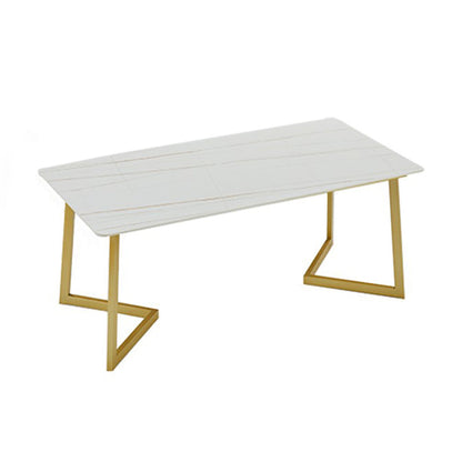 Luxury 1/4/5/7 Pieces Dining Set Sintered Stone Top Dining Table with Leather Chairs Clearhalo 'Dining Room Sets' 'Dining Tables & Seating' 'dining_room_set' 'furn' 'furn_dining_room_set' 'Furniture' 'furniture_dining_room_set' 'Kitchen & Dining Furniture' 4985113