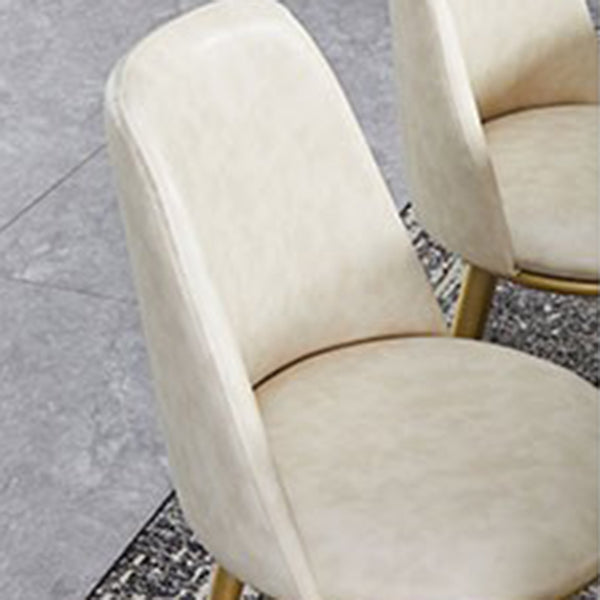 Luxury 1/4/5/7 Pieces Dining Set Sintered Stone Top Dining Table with Leather Chairs Clearhalo 'Dining Room Sets' 'Dining Tables & Seating' 'dining_room_set' 'furn' 'furn_dining_room_set' 'Furniture' 'furniture_dining_room_set' 'Kitchen & Dining Furniture' 4985117