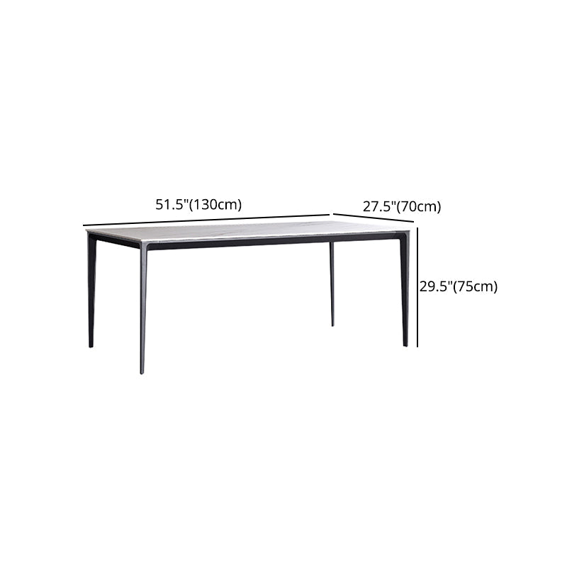 Contemporary 1/4/5 Pieces Dining Set Metal Dining Table Set for Home Use Clearhalo 'Dining Room Sets' 'Dining Tables & Seating' 'dining_room_set' 'furn' 'furn_dining_room_set' 'Furniture' 'furniture_dining_room_set' 'Kitchen & Dining Furniture' 4985146