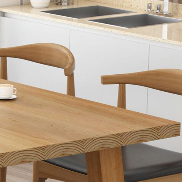 Modern Style 1/4/6 Pieces Dining Bench Set Solid Wood Dining Table and Chairs Clearhalo 'Dining Room Sets' 'Dining Tables & Seating' 'dining_room_set' 'furn' 'furn_dining_room_set' 'Furniture' 'furniture_dining_room_set' 'Kitchen & Dining Furniture' 4985175