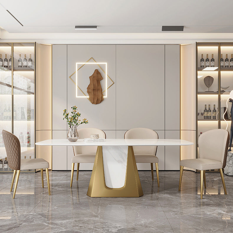 Modern 1/3/4/5/7 Pcs Dining Chairs Set Sintered Stone Dining Room Set Clearhalo 'Dining Room Sets' 'Dining Tables & Seating' 'dining_room_set' 'furn' 'furn_dining_room_set' 'Furniture' 'furniture_dining_room_set' 'Kitchen & Dining Furniture' 4985208