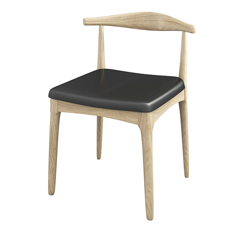 Modern 1/2 Pieces Dining Set Rectangle Pine Wood Dining Table for Dining Room 1 Black Chair Clearhalo 'Dining Room Sets' 'Dining Tables & Seating' 'dining_room_set' 'furn' 'furn_dining_room_set' 'Furniture' 'furniture_dining_room_set' 'Kitchen & Dining Furniture' 4985220