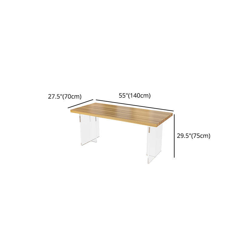 Modern 1/2 Pieces Dining Set Rectangle Pine Wood Dining Table for Dining Room Clearhalo 'Dining Room Sets' 'Dining Tables & Seating' 'dining_room_set' 'furn' 'furn_dining_room_set' 'Furniture' 'furniture_dining_room_set' 'Kitchen & Dining Furniture' 4985231