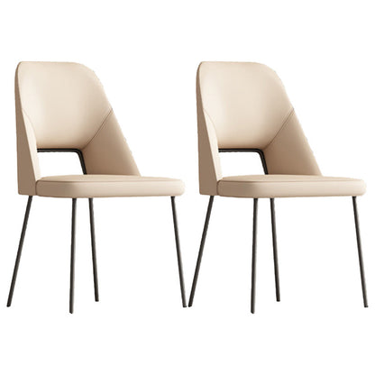 Designer Style 1/2/3/6/7 Pieces Dinette Set Sintered Stone Dining Table 2 White Chairs Clearhalo 'Dining Room Sets' 'Dining Tables & Seating' 'dining_room_set' 'furn' 'furn_dining_room_set' 'Furniture' 'furniture_dining_room_set' 'Kitchen & Dining Furniture' 4985242