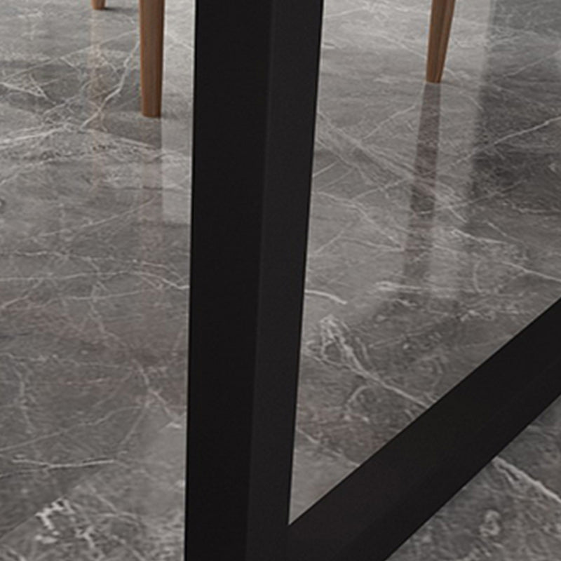 Modern 1/5 Pieces Dining Set Rectangle Wood Dining Table for Kitchen Clearhalo 'Dining Room Sets' 'Dining Tables & Seating' 'dining_room_set' 'furn' 'furn_dining_room_set' 'Furniture' 'furniture_dining_room_set' 'Kitchen & Dining Furniture' 4985266