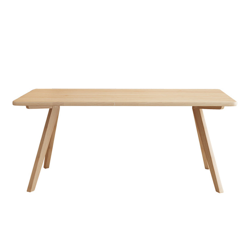 Modern 1/4/5 Pieces Dining Set Rectangle Pine Wood Dining Table for Kitchen Wood 78.7"L x 31.5"W Clearhalo 'Dining Room Sets' 'Dining Tables & Seating' 'dining_room_set' 'furn' 'furn_dining_room_set' 'Furniture' 'furniture_dining_room_set' 'Kitchen & Dining Furniture' 4985281