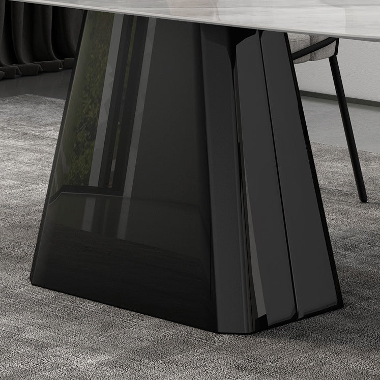 Modern Sintered Stone Dining Table Set 1/5/6/7 Pieces Dining Set for Home Use Clearhalo 'Dining Room Sets' 'Dining Tables & Seating' 'dining_room_set' 'furn' 'furn_dining_room_set' 'Furniture' 'furniture_dining_room_set' 'Kitchen & Dining Furniture' 4985322