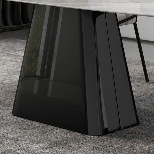 Modern Sintered Stone Dining Table Set 1/5/6/7 Pieces Dining Set for Home Use Clearhalo 'Dining Room Sets' 'Dining Tables & Seating' 'dining_room_set' 'furn' 'furn_dining_room_set' 'Furniture' 'furniture_dining_room_set' 'Kitchen & Dining Furniture' 4985322