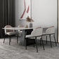 Modern Sintered Stone Dining Table Set 1/5/6/7 Pieces Dining Set for Home Use Clearhalo 'Dining Room Sets' 'Dining Tables & Seating' 'dining_room_set' 'furn' 'furn_dining_room_set' 'Furniture' 'furniture_dining_room_set' 'Kitchen & Dining Furniture' 4985325