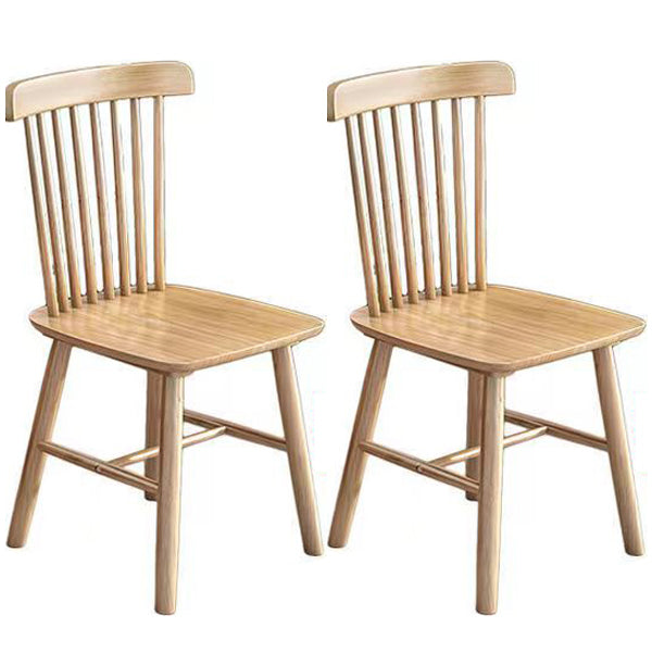 Modern Rubber Wood Dinette Set 1/2/5/7 Pieces Rectangle Beige Dining Table Set 2 Wood Chairs Clearhalo 'Dining Room Sets' 'Dining Tables & Seating' 'dining_room_set' 'furn' 'furn_dining_room_set' 'Furniture' 'furniture_dining_room_set' 'Kitchen & Dining Furniture' 4985334