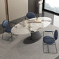 Modern Style Sintered Stone Dining Table Set 1/3/4/7 Pieces Dining Set 4 Pieces: Table, 3 Chairs Clearhalo 'Dining Room Sets' 'Dining Tables & Seating' 'dining_room_set' 'furn' 'furn_dining_room_set' 'Furniture' 'furniture_dining_room_set' 'Kitchen & Dining Furniture' 4985353