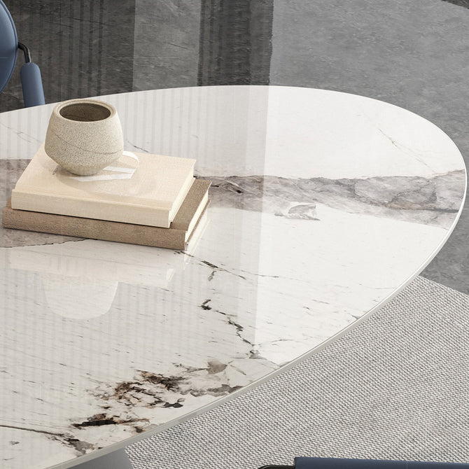 Modern Style Sintered Stone Dining Table Set 1/3/4/7 Pieces Dining Set Clearhalo 'Dining Room Sets' 'Dining Tables & Seating' 'dining_room_set' 'furn' 'furn_dining_room_set' 'Furniture' 'furniture_dining_room_set' 'Kitchen & Dining Furniture' 4985357