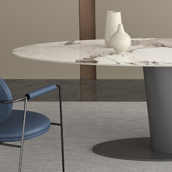 Modern Style Sintered Stone Dining Table Set 1/3/4/7 Pieces Dining Set Clearhalo 'Dining Room Sets' 'Dining Tables & Seating' 'dining_room_set' 'furn' 'furn_dining_room_set' 'Furniture' 'furniture_dining_room_set' 'Kitchen & Dining Furniture' 4985358