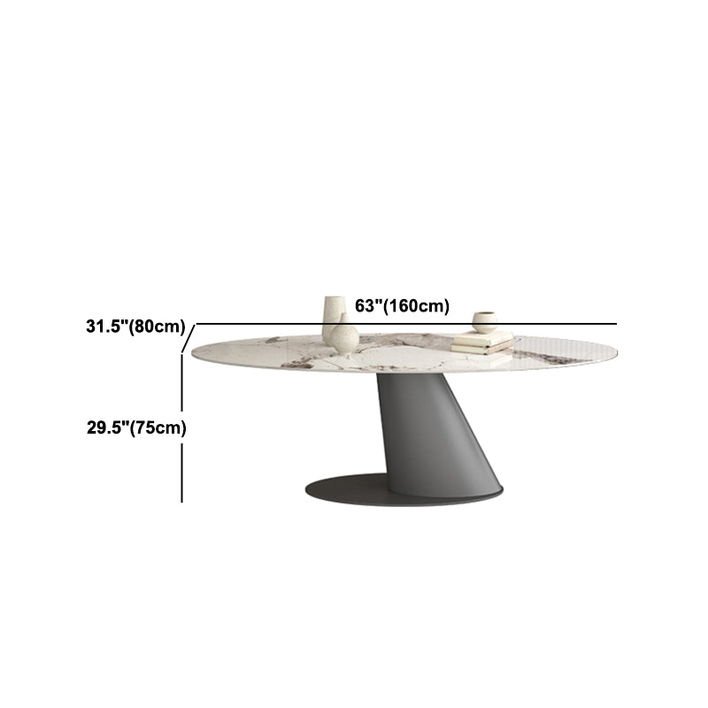 Modern Style Sintered Stone Dining Table Set 1/3/4/7 Pieces Dining Set Clearhalo 'Dining Room Sets' 'Dining Tables & Seating' 'dining_room_set' 'furn' 'furn_dining_room_set' 'Furniture' 'furniture_dining_room_set' 'Kitchen & Dining Furniture' 4985363