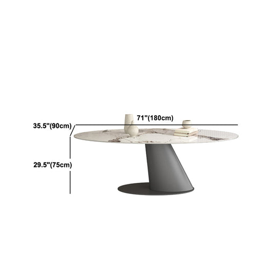 Modern Style Sintered Stone Dining Table Set 1/3/4/7 Pieces Dining Set Clearhalo 'Dining Room Sets' 'Dining Tables & Seating' 'dining_room_set' 'furn' 'furn_dining_room_set' 'Furniture' 'furniture_dining_room_set' 'Kitchen & Dining Furniture' 4985364