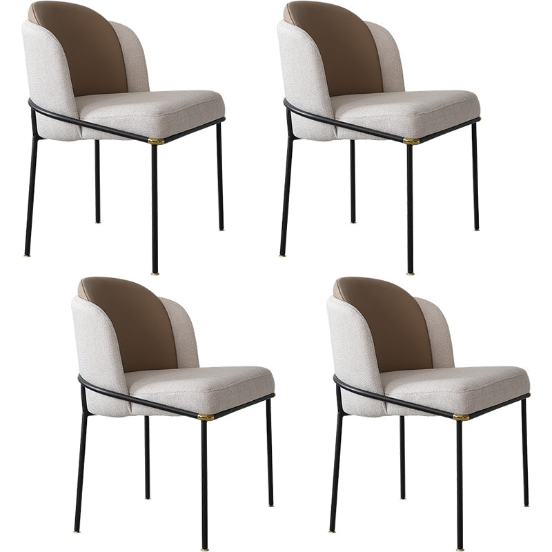 Modern Round Dining Table Set 1/3/4/5/7 Pieces Sintered Stone Dinette Set with Turntable 4 White Chairs Clearhalo 'Dining Room Sets' 'Dining Tables & Seating' 'dining_room_set' 'furn' 'furn_dining_room_set' 'Furniture' 'furniture_dining_room_set' 'Kitchen & Dining Furniture' 4985385