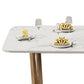 Sintered Stone Table for Restaurant Luxury Dining Table with Trestle Base Clearhalo 'Dining Tables & Seating' 'Dining Tables' 'dining_table' 'furn' 'furn_dining_table' 'Furniture' 'furniture_dining_table' 'Kitchen & Dining Furniture' 'kitchen' 'kitchen_dining_table' 4985422